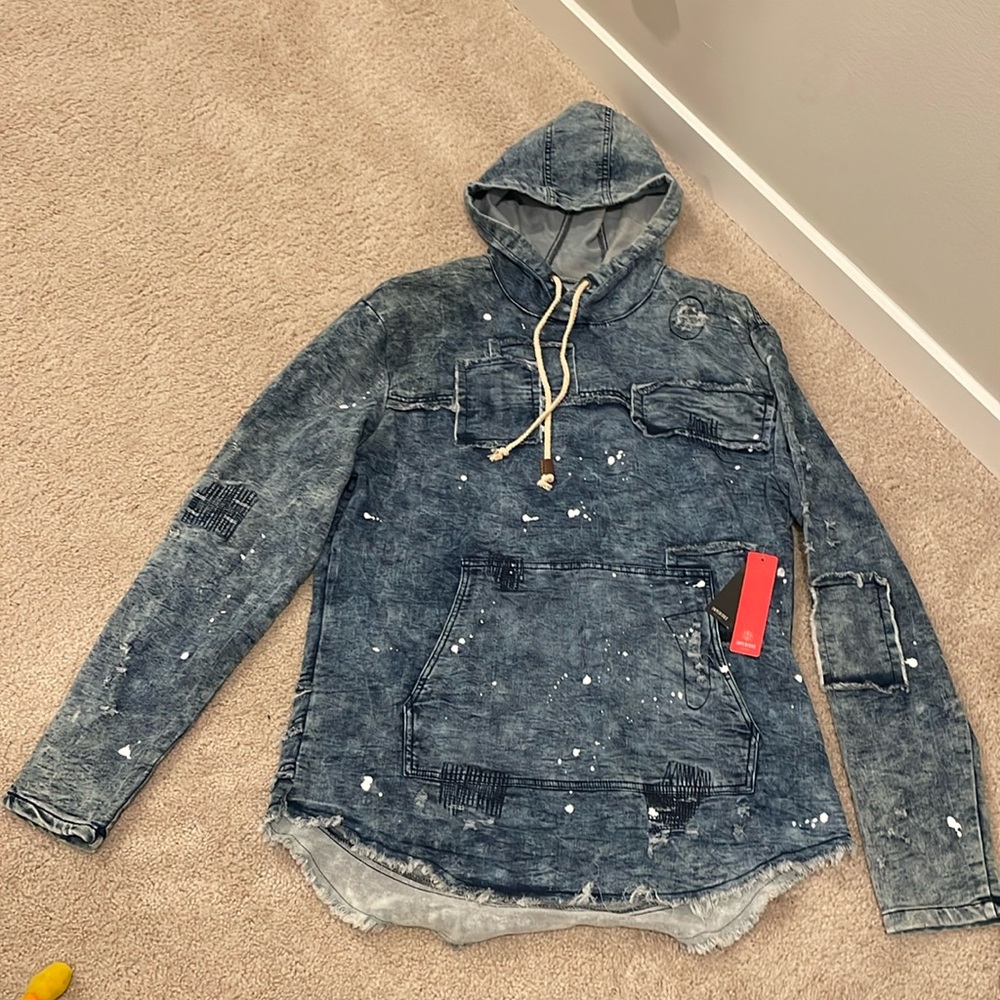 Men’s Imperious Destroyed Denim Shirt